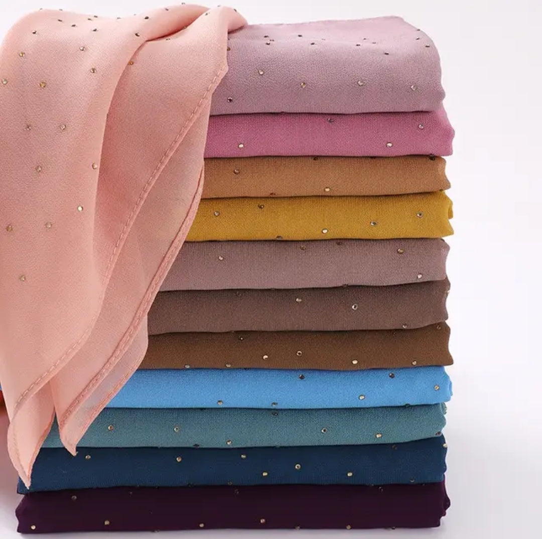 Diamond Georgette chiffon hijab