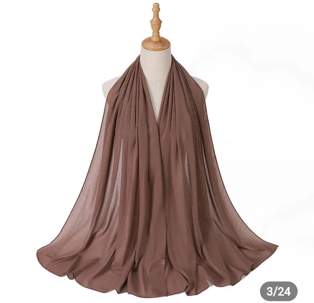 Diamond Georgette chiffon hijab
