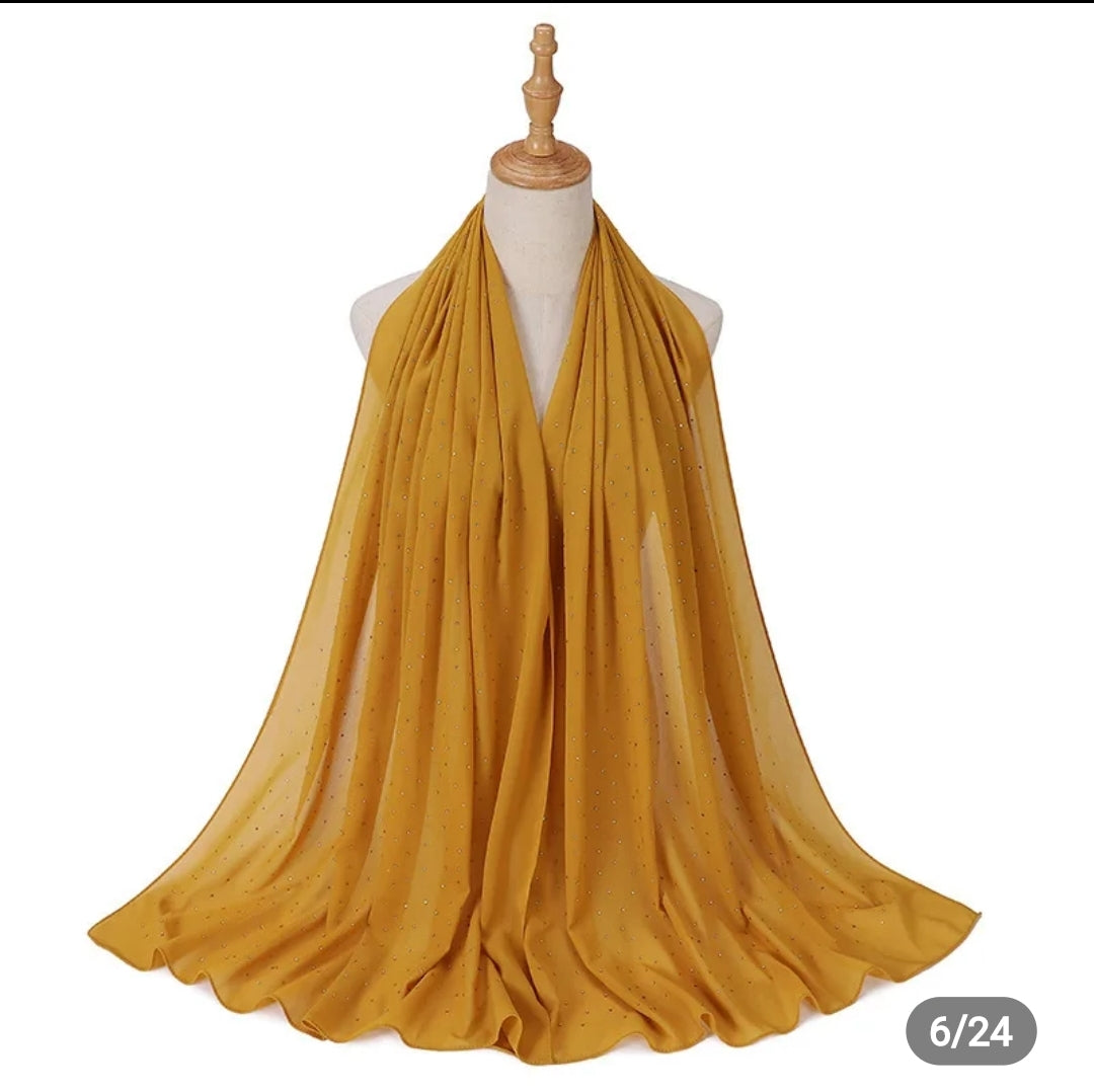 Diamond Georgette chiffon hijab