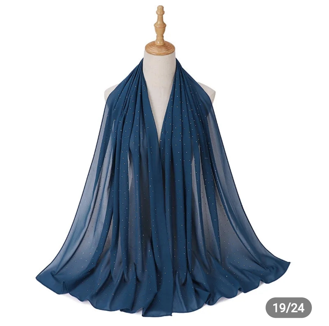 Diamond Georgette chiffon hijab