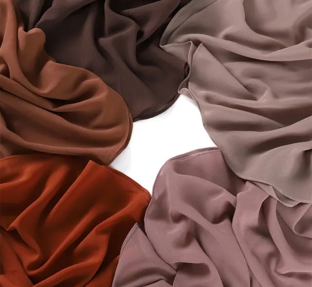 Round corner premium hijab