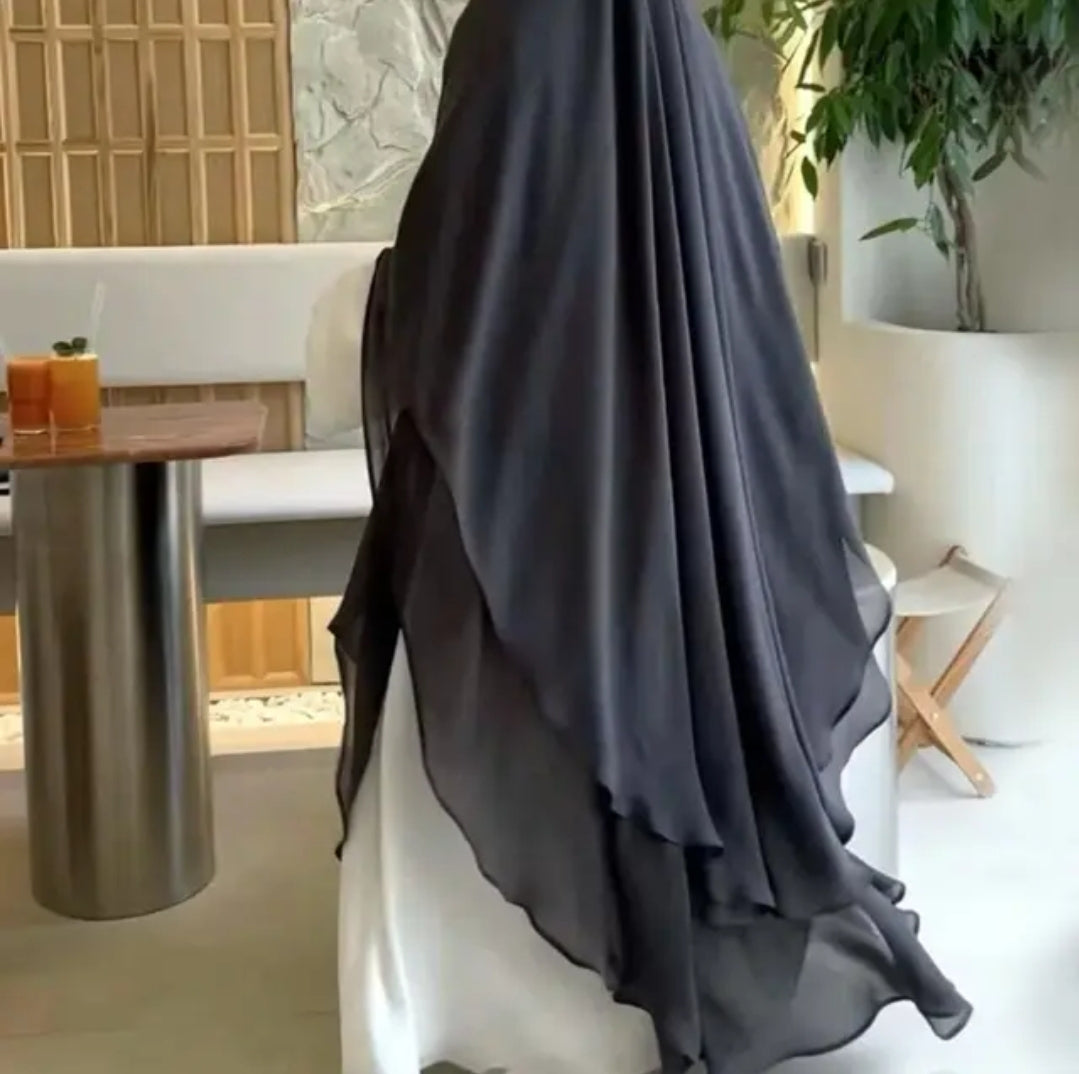 2 Layer Khimar Amara