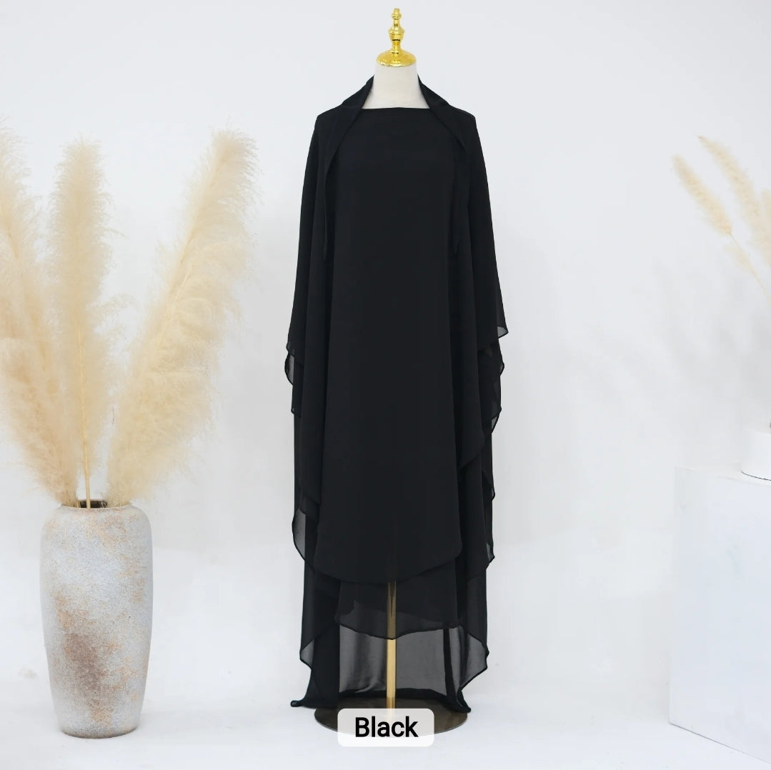 2 Layer Khimar Amara