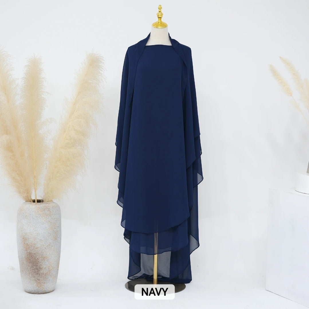 2 Layer Khimar Amara