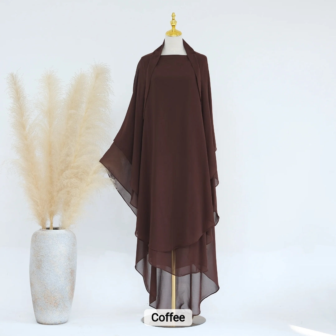 2 Layer Khimar Amara