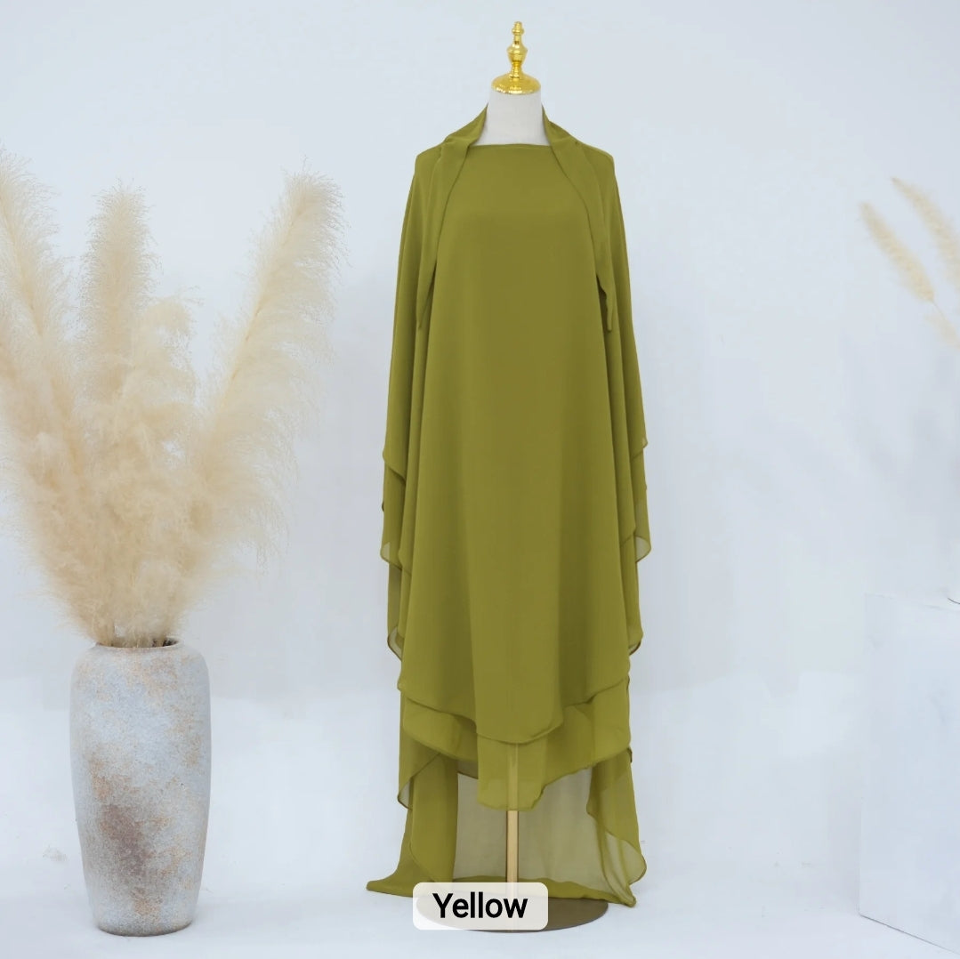 2 Layer Khimar Amara