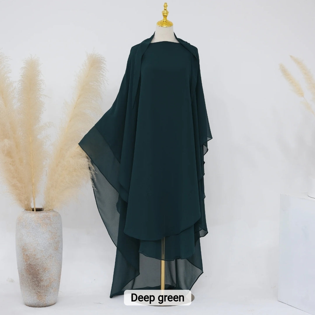 2 Layer Khimar Amara