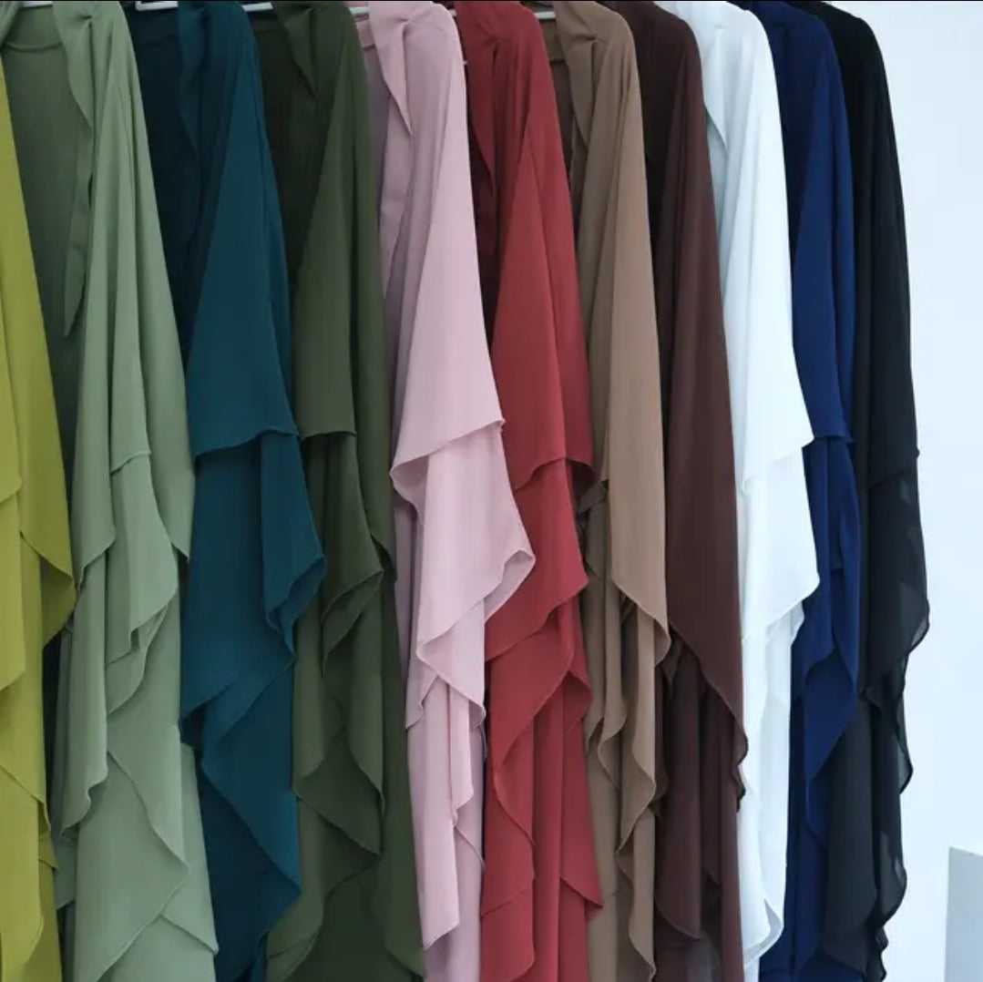 2 Layer Khimar Amara