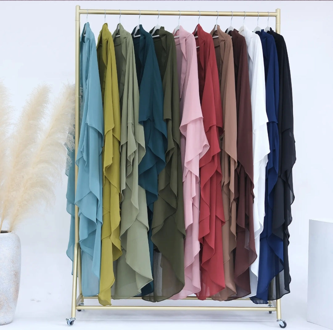 2 Layer Khimar Amara