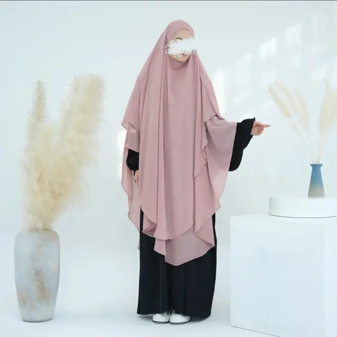 2 Layer Khimar Amara