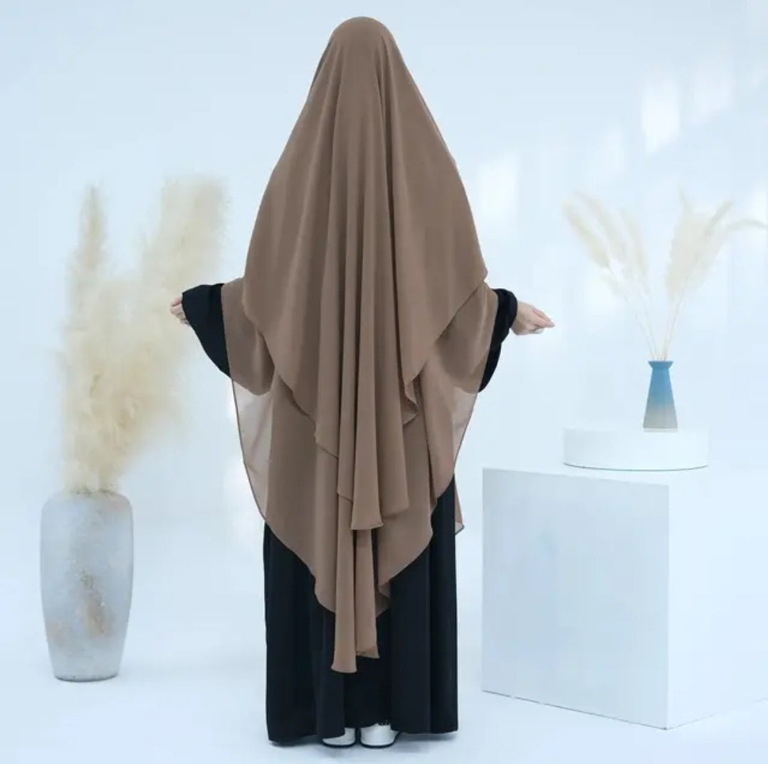 2 Layer Khimar Amara