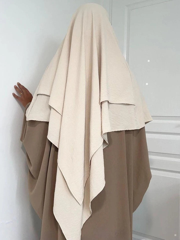 2 layer Khimar Afiya