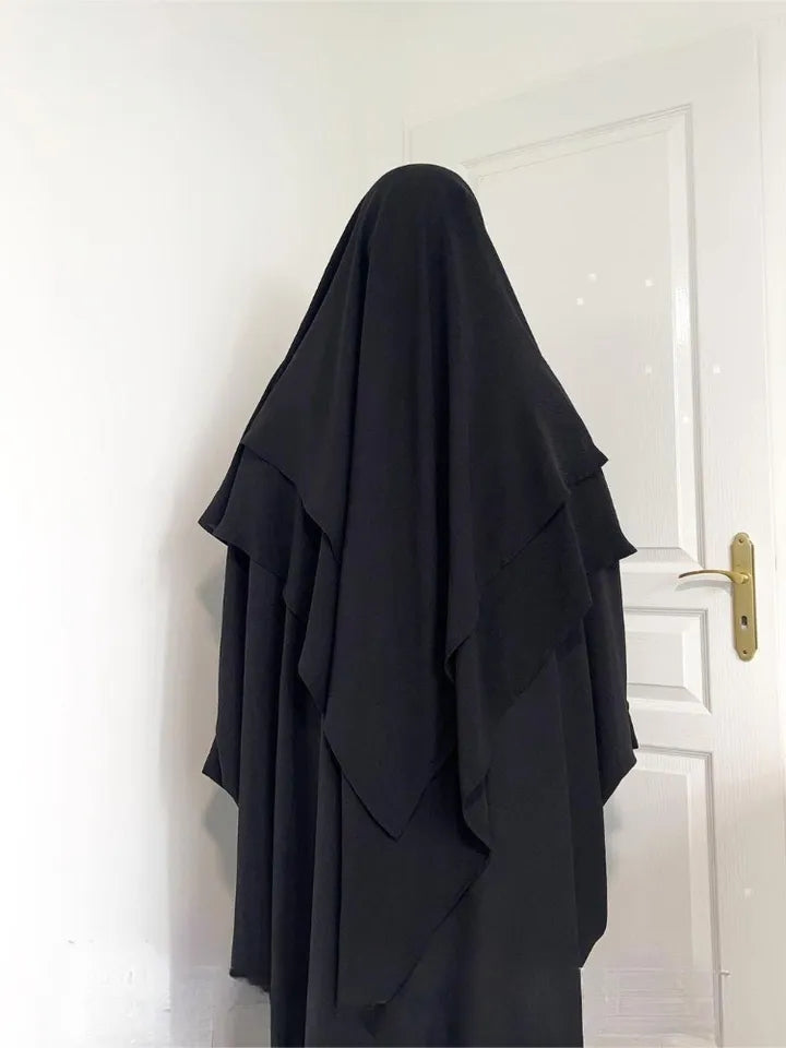 2 layer Khimar Afiya