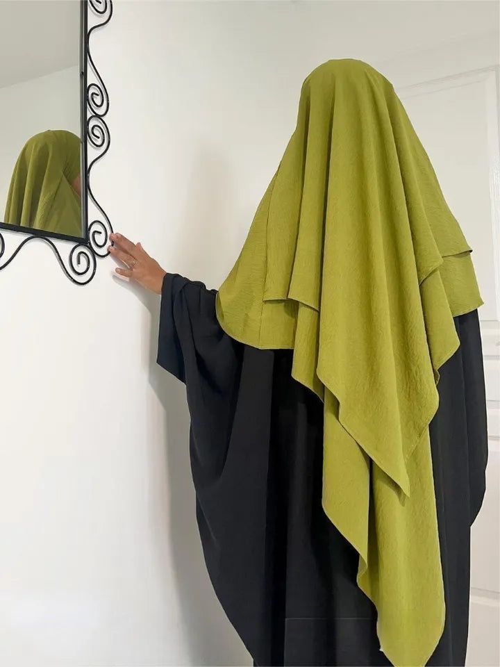 2 layer Khimar Afiya