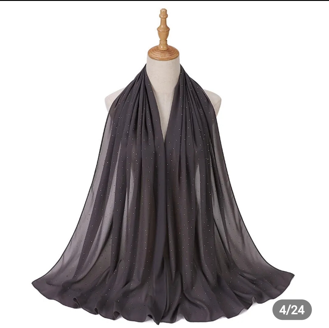 Diamond Georgette chiffon hijab