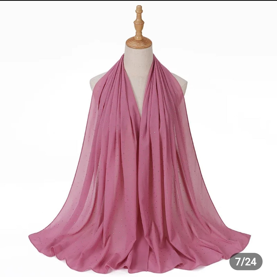 Diamond Georgette chiffon hijab