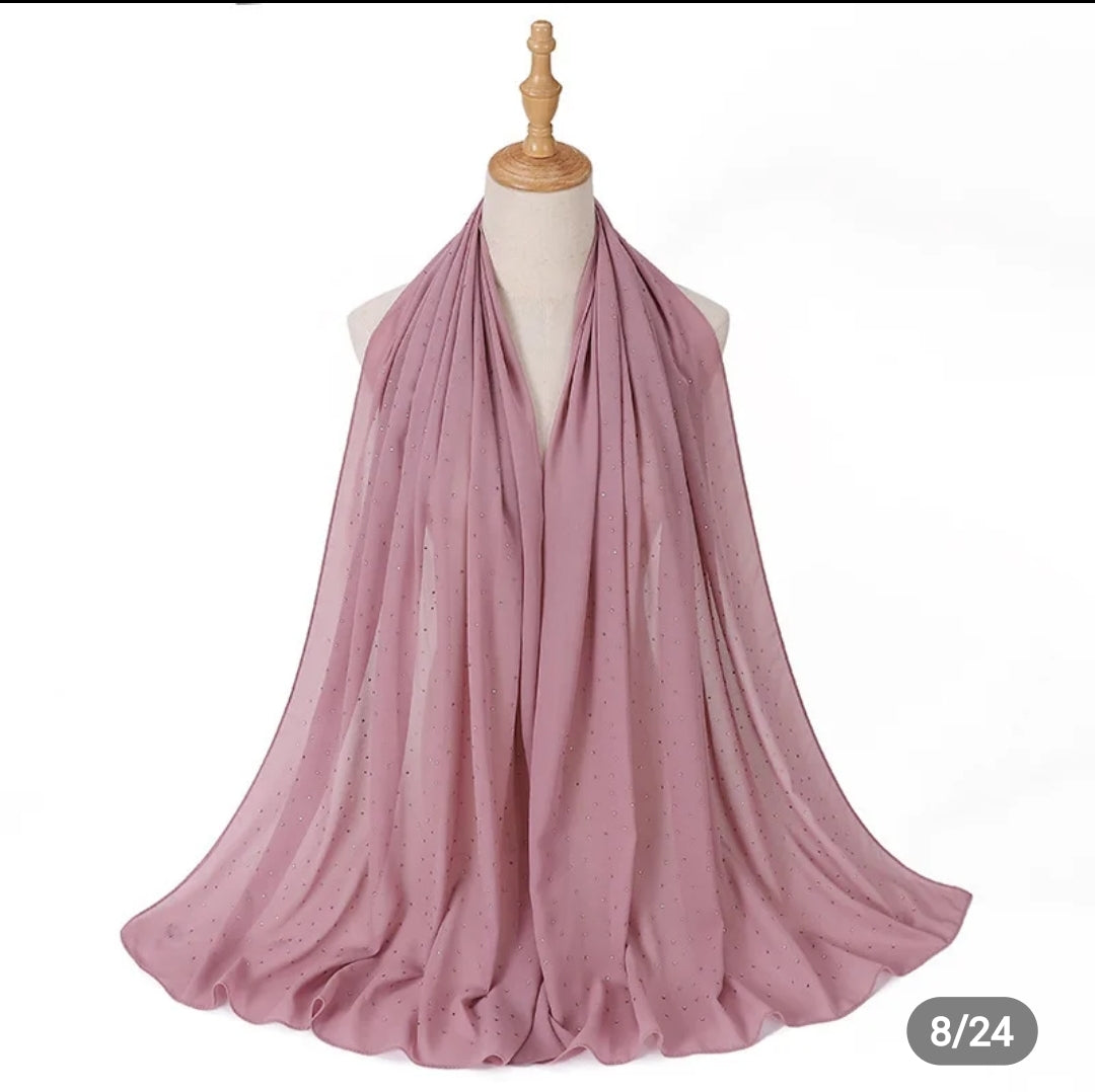 Diamond Georgette chiffon hijab