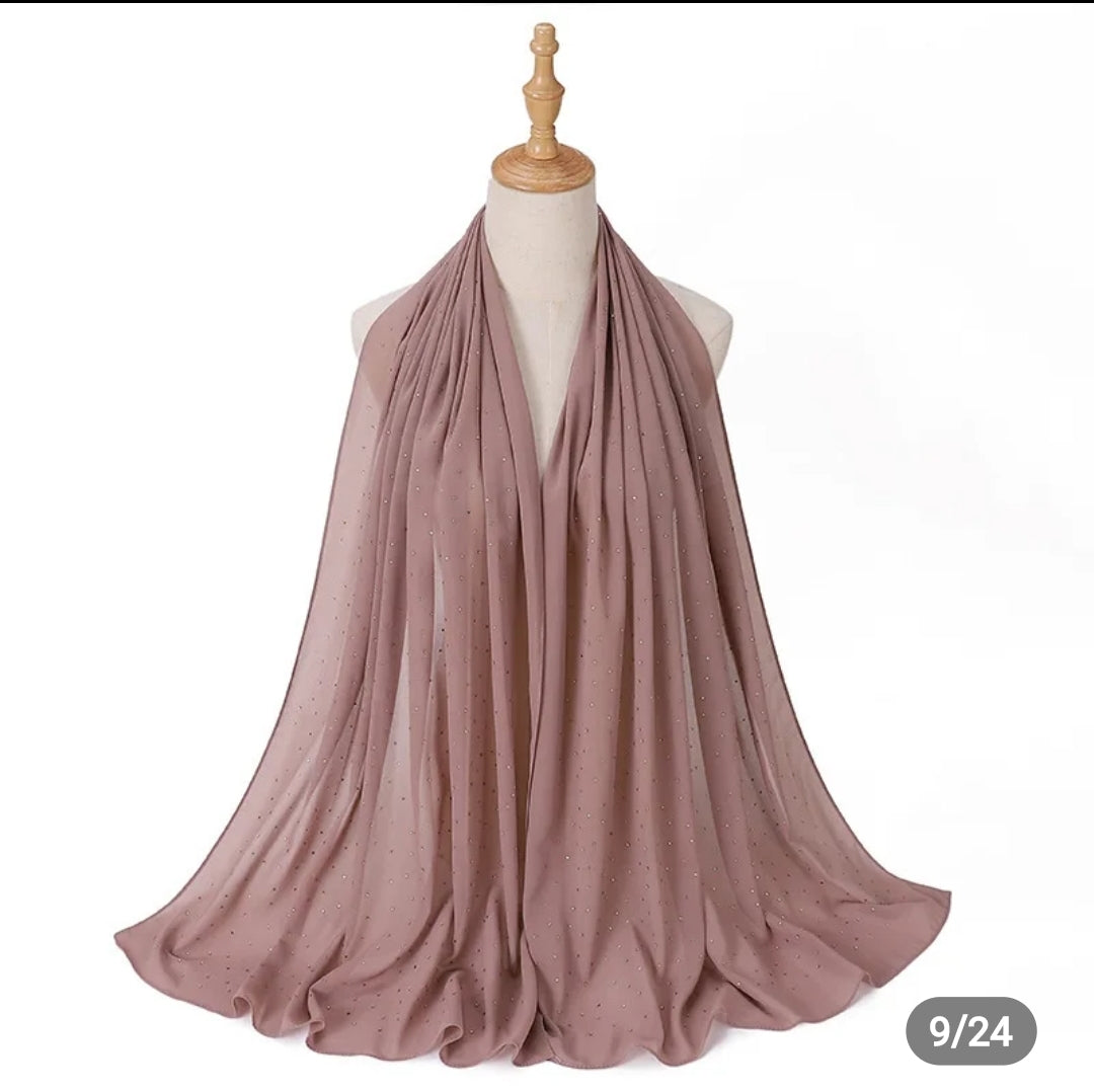 Diamond Georgette chiffon hijab