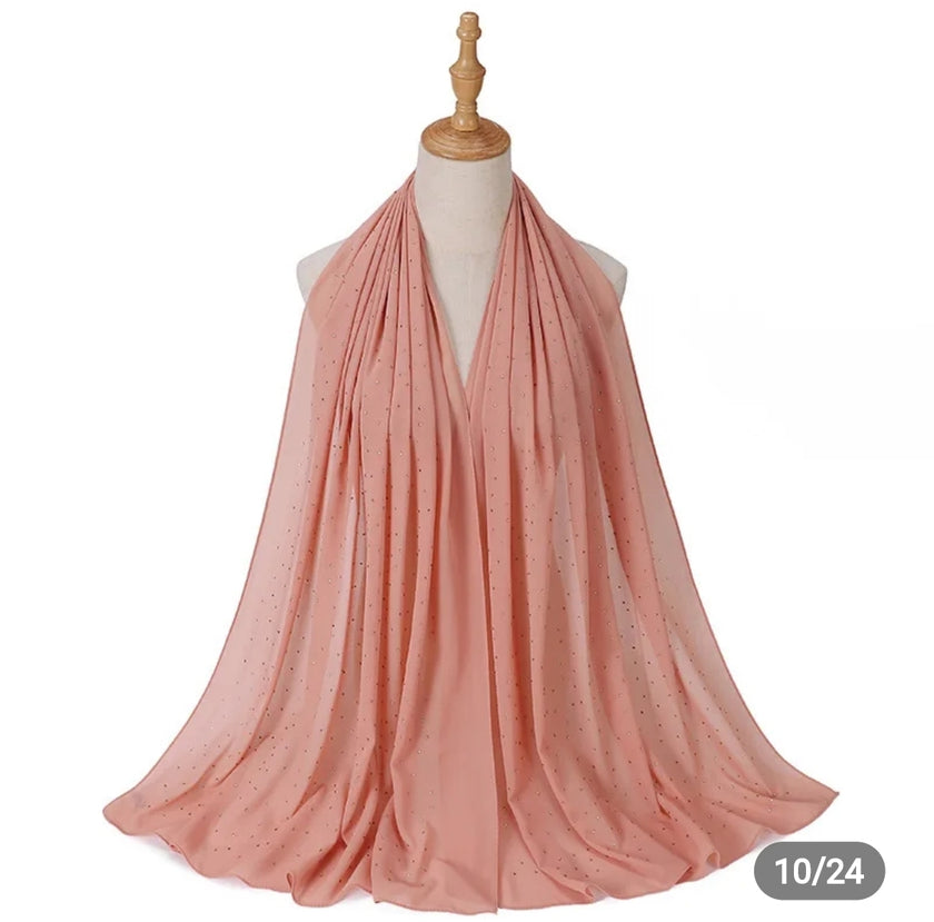 Diamond Georgette chiffon hijab