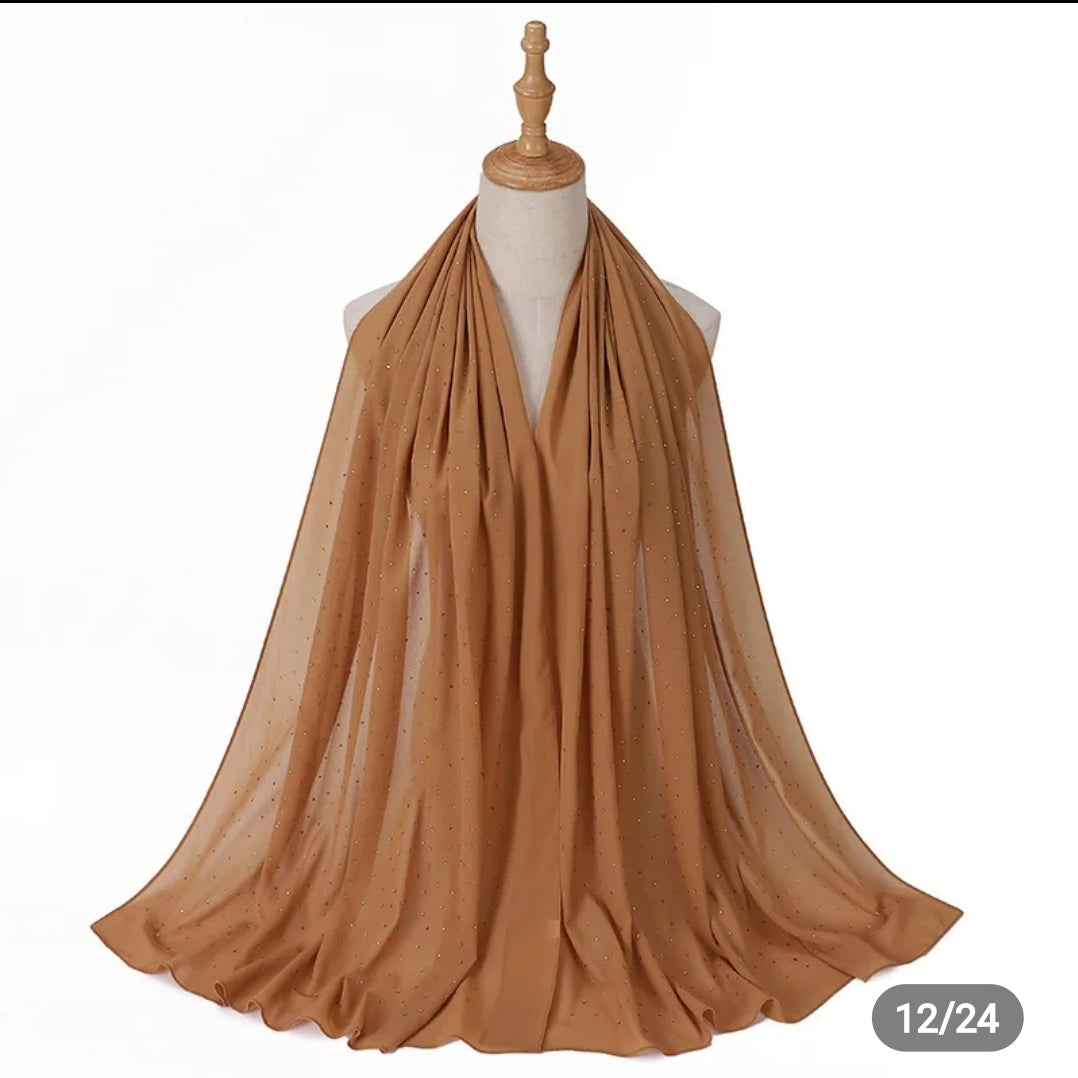 Diamond Georgette chiffon hijab