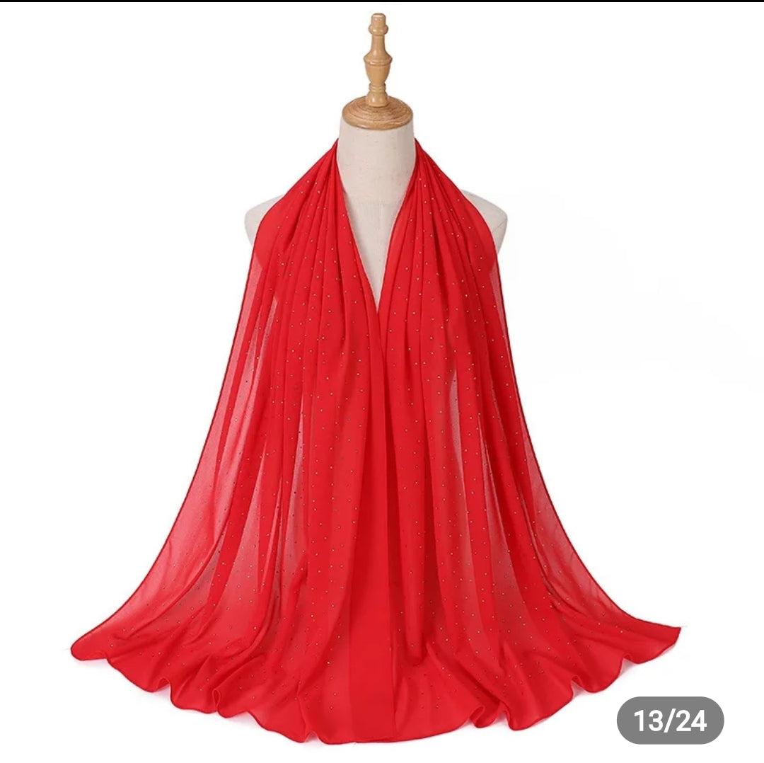 Diamond Georgette chiffon hijab