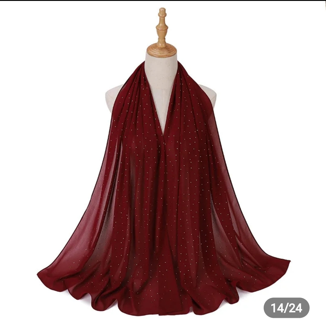 Diamond Georgette chiffon hijab