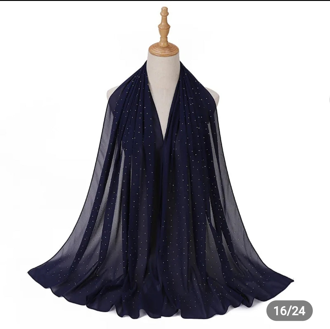 Diamond Georgette chiffon hijab