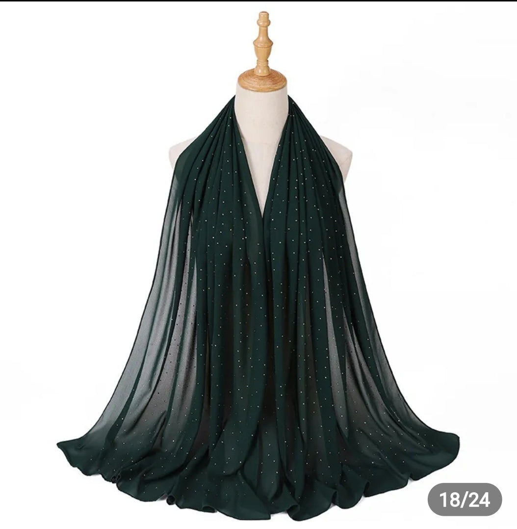 Diamond Georgette chiffon hijab