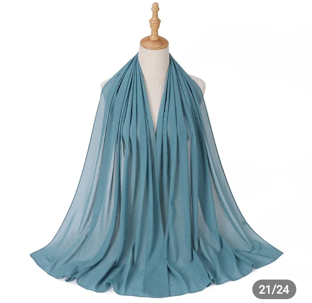 Diamond Georgette chiffon hijab
