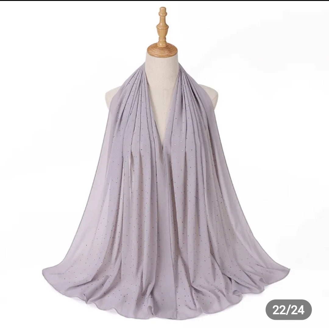 Diamond Georgette chiffon hijab