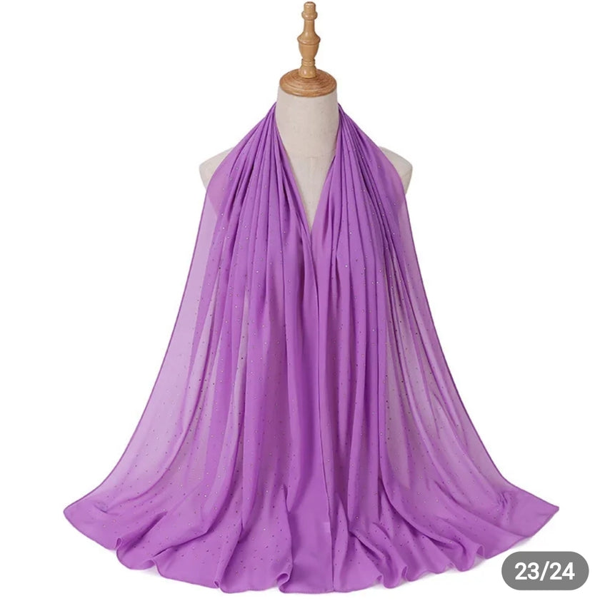 Diamond Georgette chiffon hijab