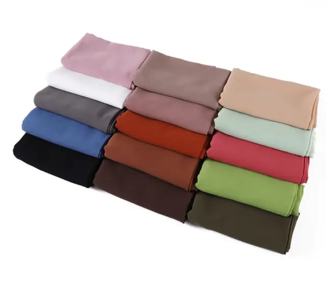 Round corner premium hijab