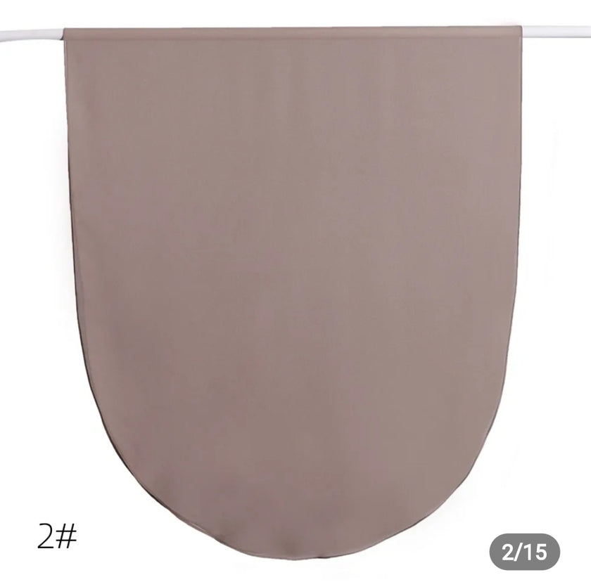 Round corner premium hijab