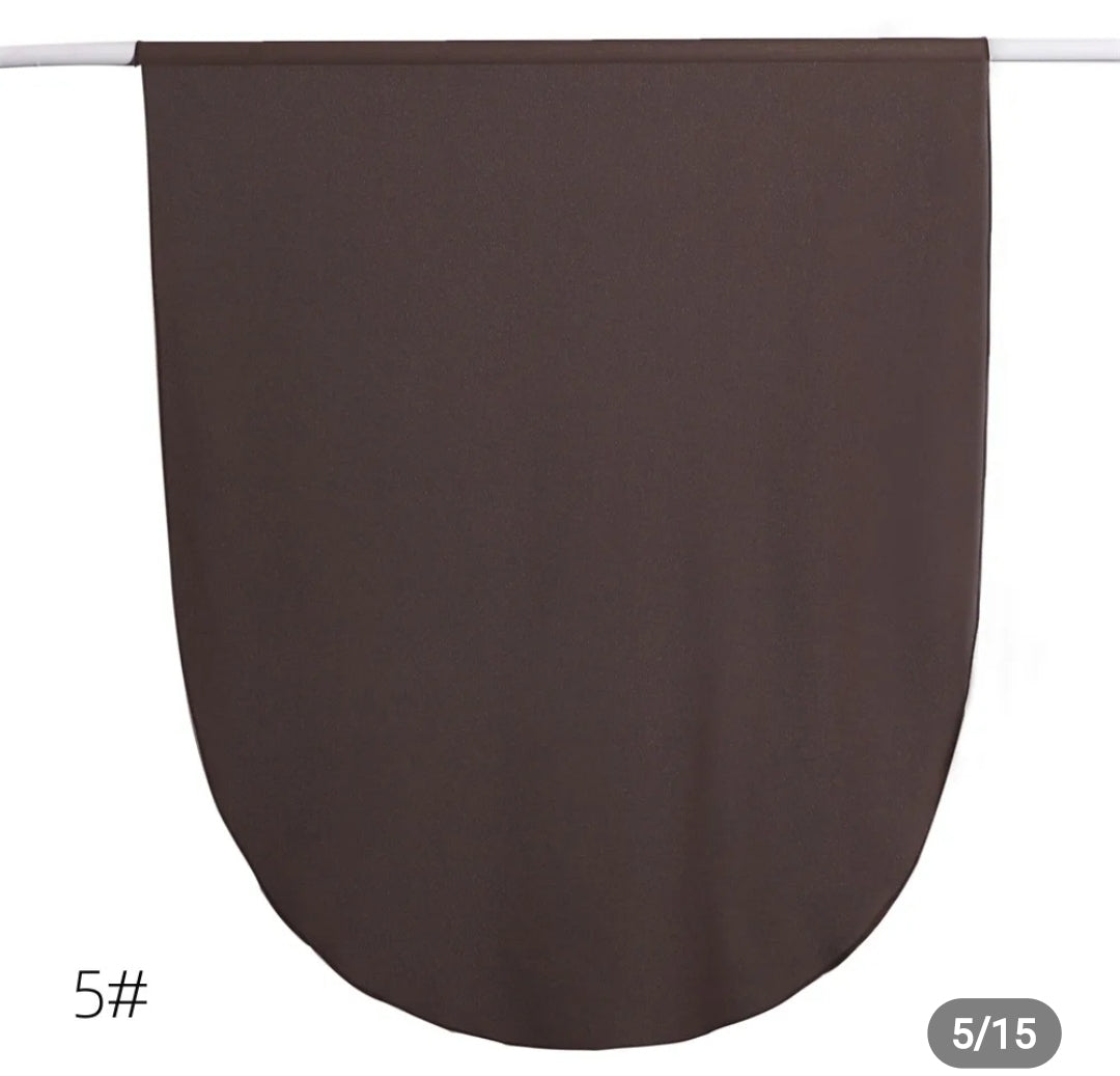 Round corner premium hijab