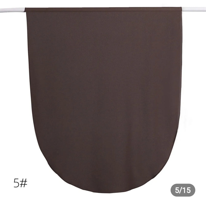 Round corner premium hijab