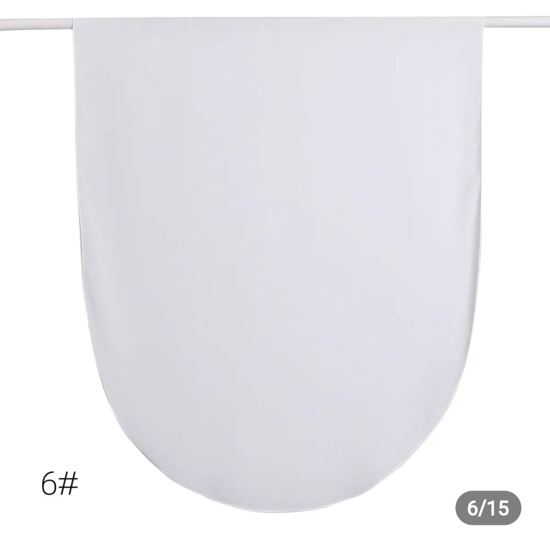 Round corner premium hijab