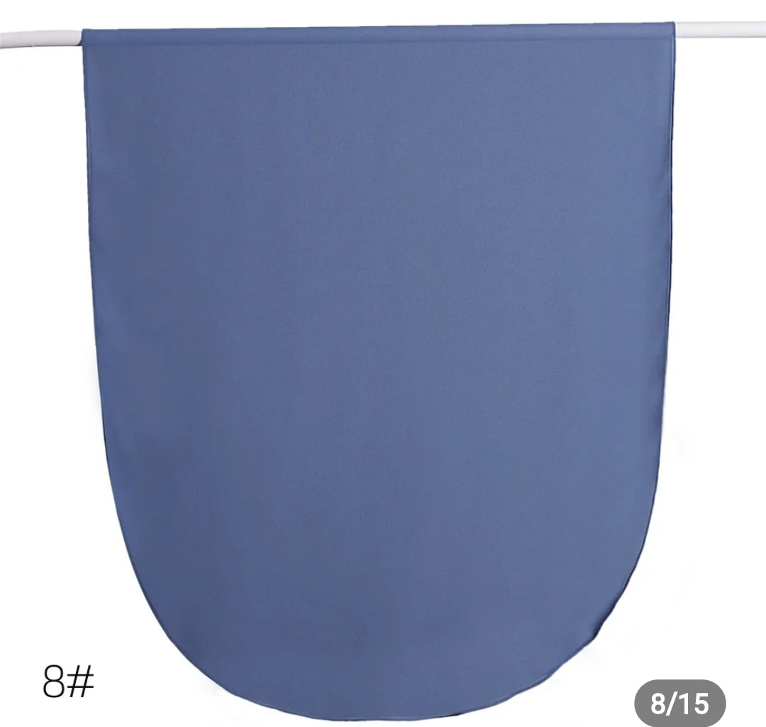 Round corner premium hijab