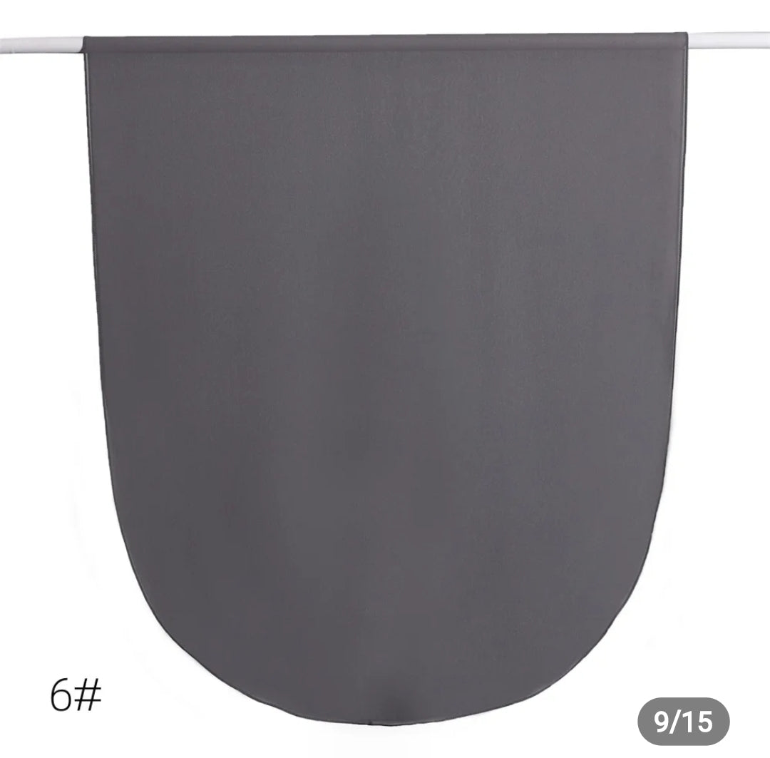 Round corner premium hijab