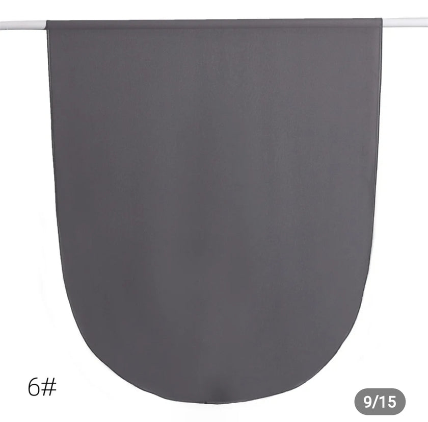 Round corner premium hijab