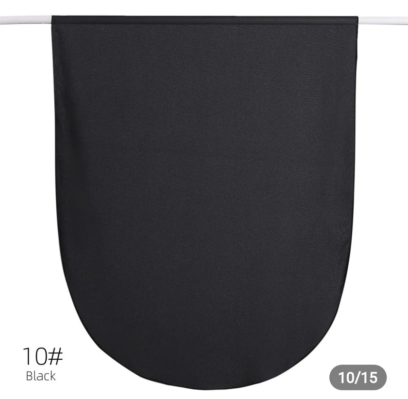 Round corner premium hijab