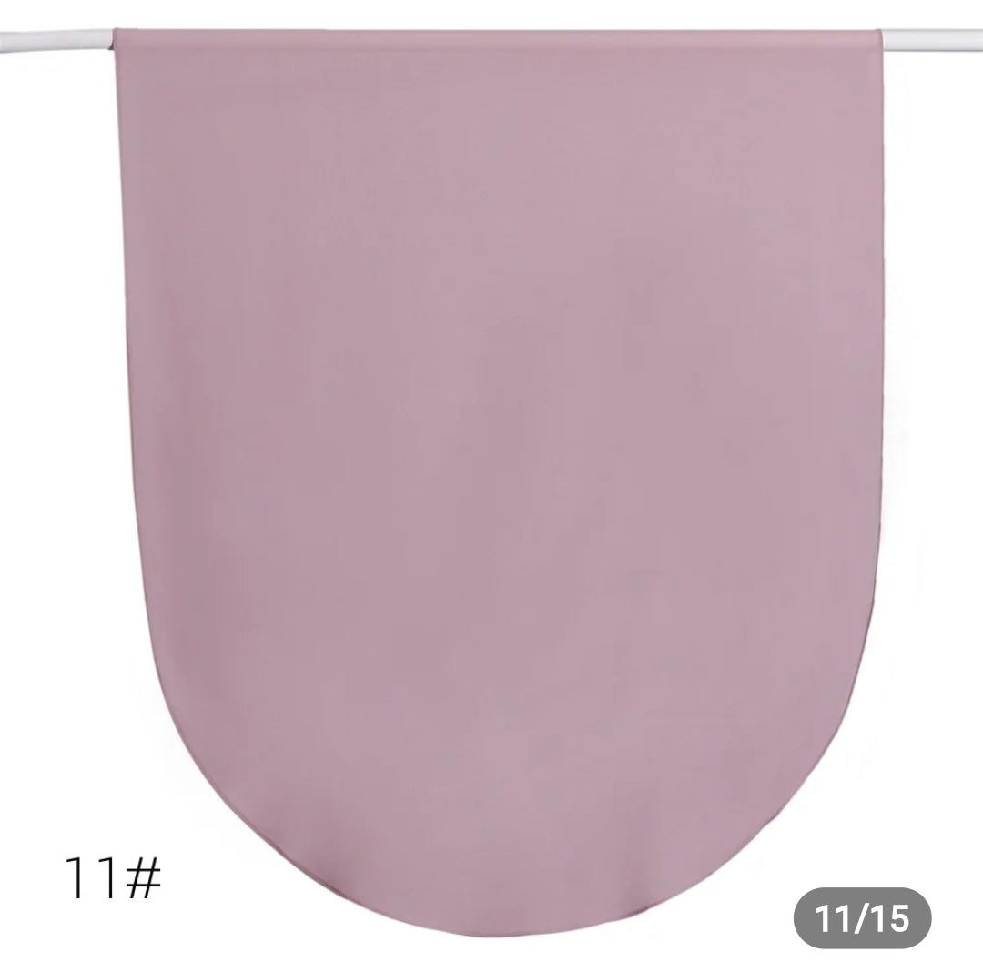Round corner premium hijab