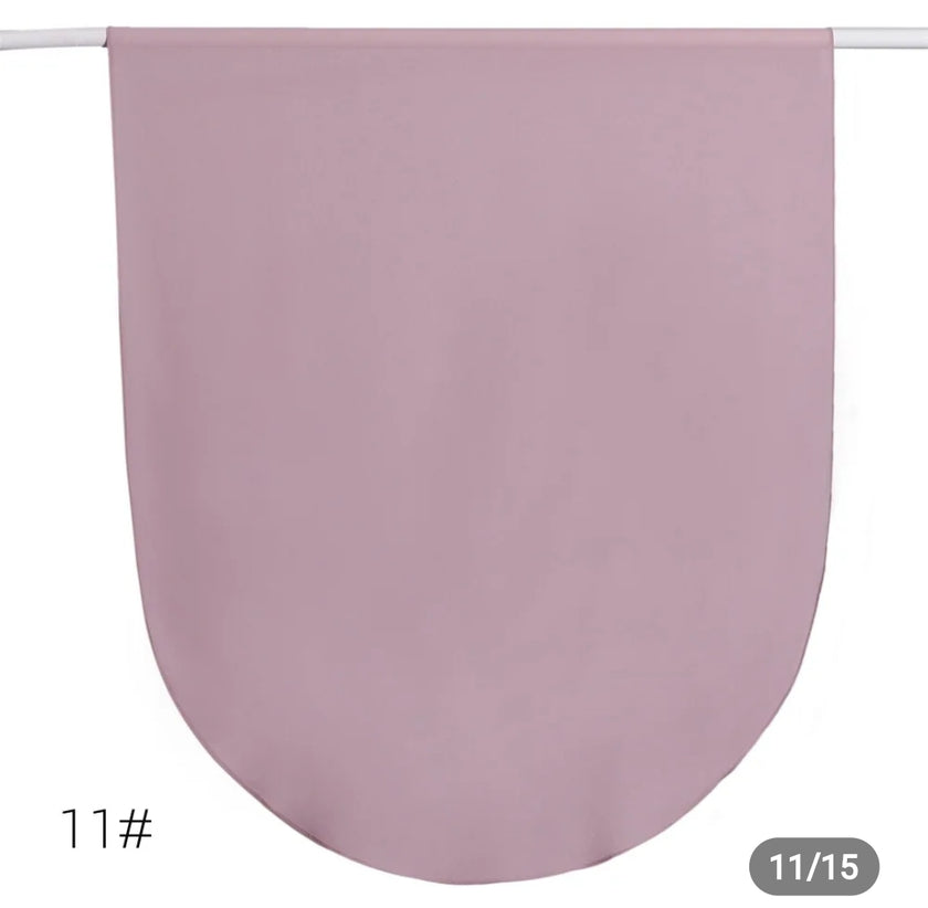Round corner premium hijab