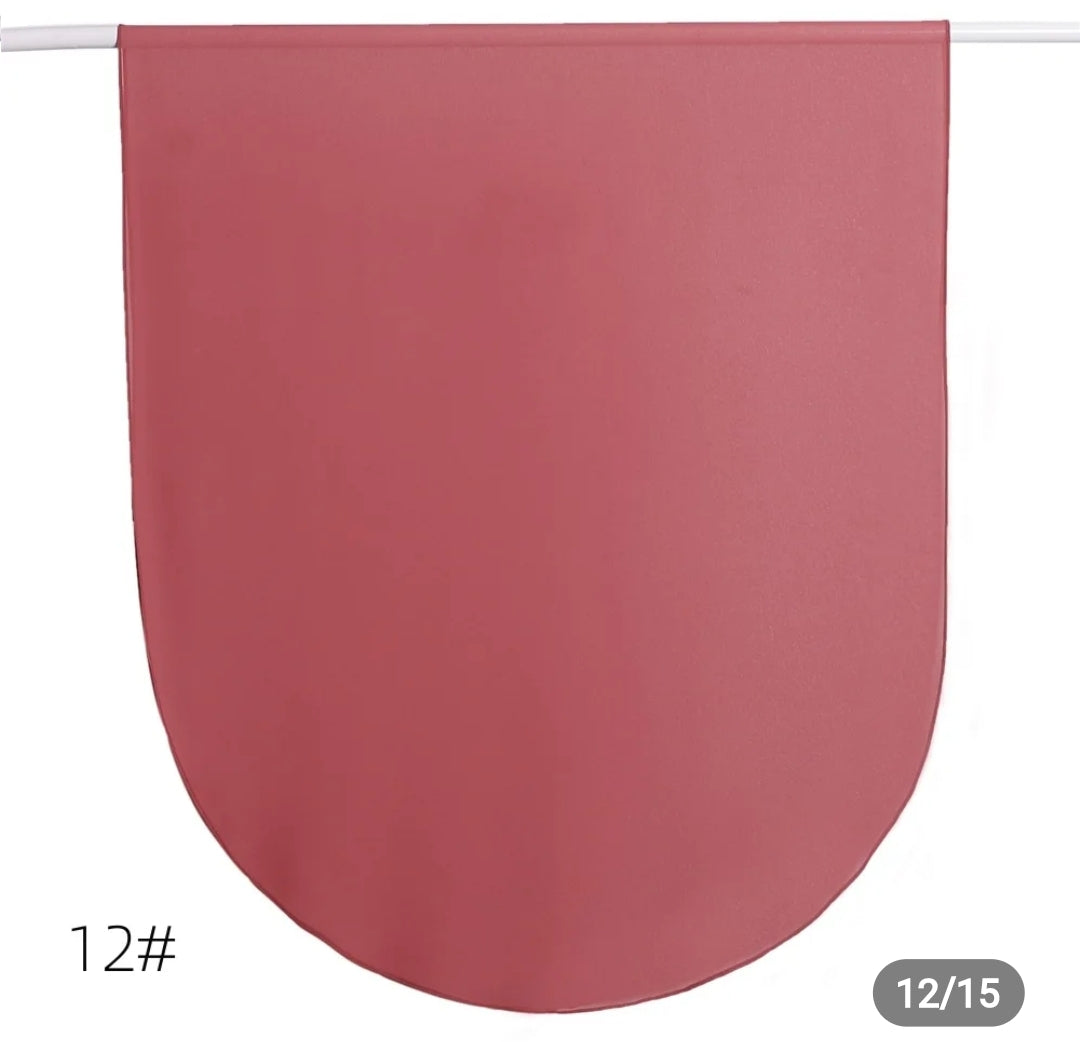 Round corner premium hijab