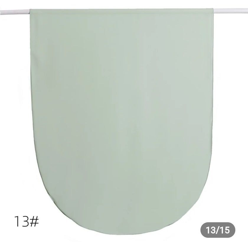 Round corner premium hijab