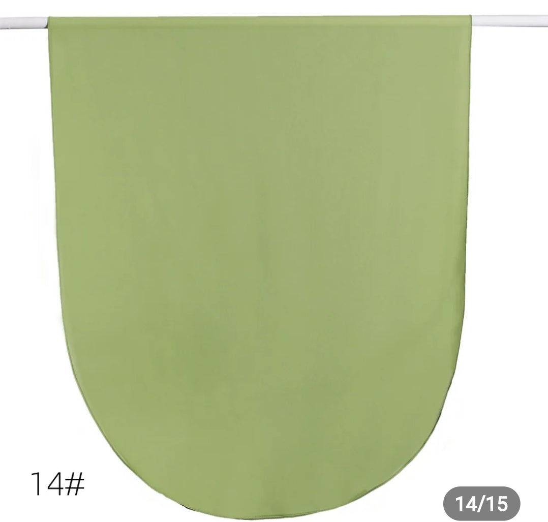 Round corner premium hijab