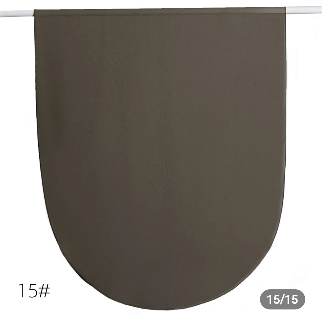 Round corner premium hijab