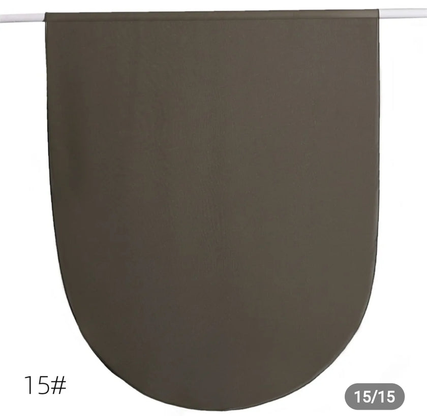 Round corner premium hijab