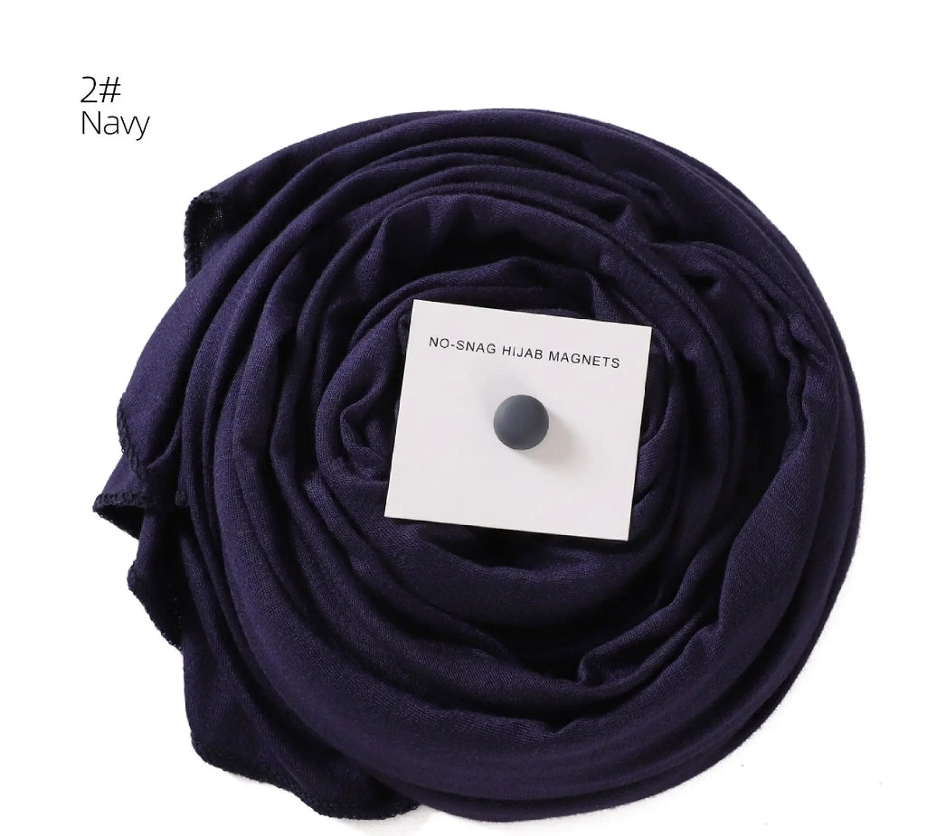 Premium cotton Jersey hijab with magnet