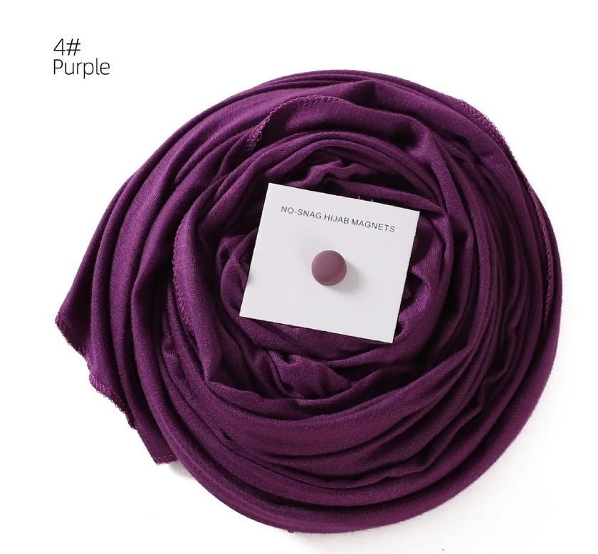 Premium cotton Jersey hijab with magnet