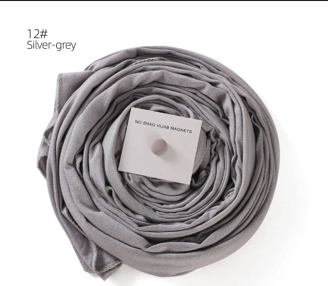 Premium cotton Jersey hijab with magnet